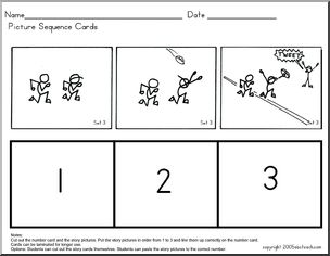 Story Sequence: Picture Cards 3 (Football)