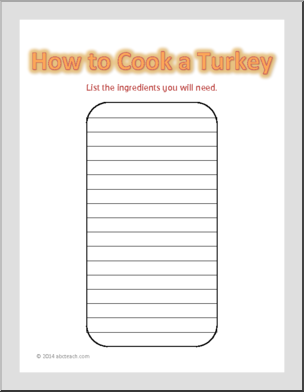 Story Sequencing: How to Cook a Turkey (elem)