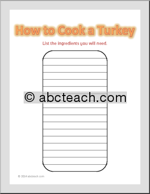 Story Sequencing: How to Cook a Turkey (elem)