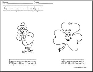 Coloring Page: St. Patrick’s Day (primary)