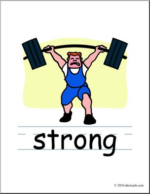 Clip Art: Basic Words: Strong Color (poster)