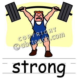Clip Art: Basic Words: Strong Color (poster)