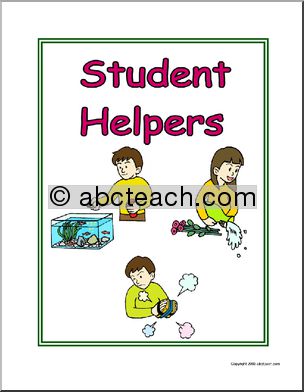 Portfolio Cover: Student Helpers