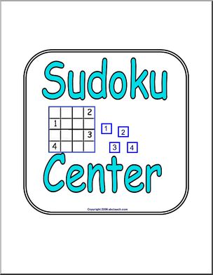 Center Sign:  Sudoku
