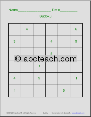 Sudoku: 6×6 Grid