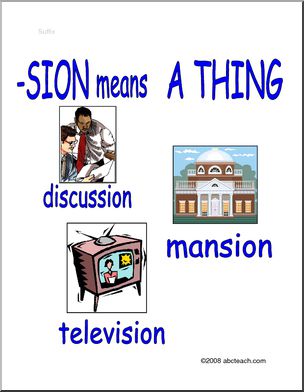 Poster: Suffix  -SION