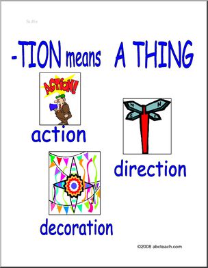 Poster: Suffix -TION