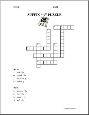 Crossword: Suffix “LY”
