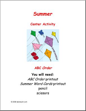 Learning Center: Summer – ABC Order