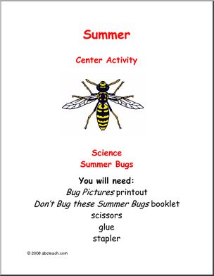 Learning Center: Summer – Science – Bugs