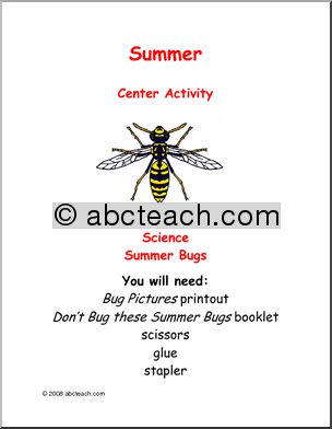 Learning Center: Summer – Science – Bugs