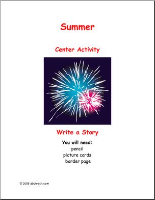 Learning Center: Summer – Story Prompt