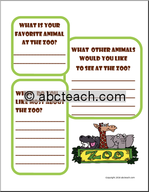 Summer Fun Packet: Zoo (elem)