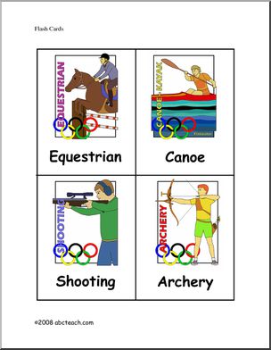 Flashcards: Summer Olympics (elem) – color