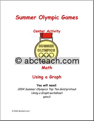 Past Olympics: Learning Center: Summer Olympics – Graph the Gold
