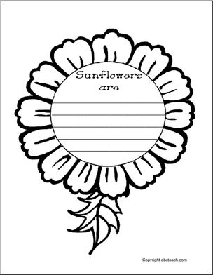 Writing Prompt: Sunflower (elementary)