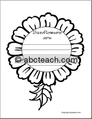 Writing Prompt: Sunflower (elementary)