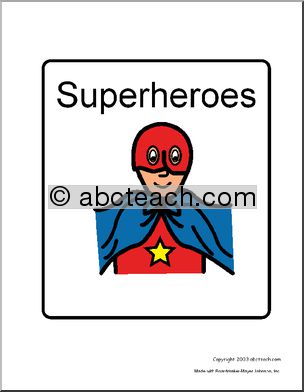 Theme Sign: Superheroes