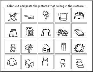 Cut and Paste: Suitcase (primary)