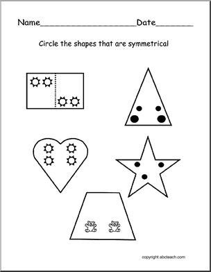 Identifying Symmetry (primary) Worksheet