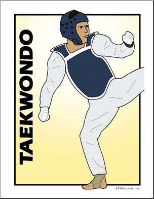 Poster: Sports – Taekwondo (color)