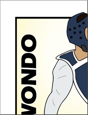 Large Poster: Sports – Taekwondo (color)