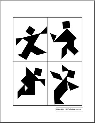 Puzzle Cards – People (2) Tangram