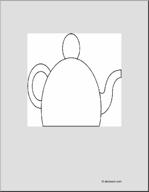 Shapebook: Teapot (blank)