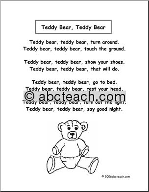 Nursery Rhymes: Teddy Bear, Teddy Bear