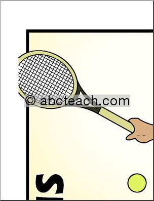 Large Poster: Sports – Tennis (color)