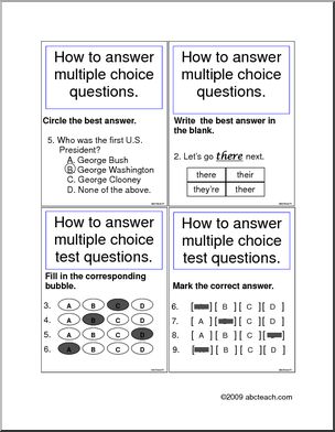Signs: How to Answer Multiple Choice Questions