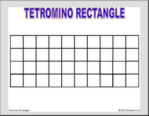 Math Puzzle: Tetrominos Puzzle – Rectangle 1