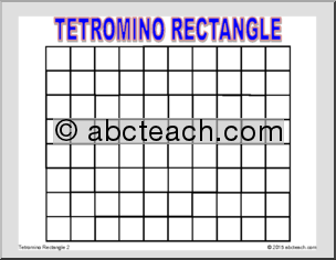 Math Puzzle: Tetrominos Puzzle – Rectangle 2