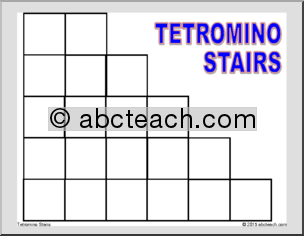 Math Puzzle: Tetrominos Puzzle – Stairs