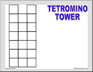 Math Puzzle: Tetrominos Puzzle – Tower