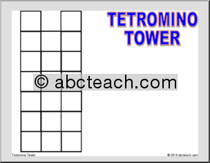 Math Puzzle: Tetrominos Puzzle – Tower