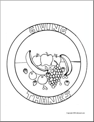 Coloring Page: Thanksgiving – Giving Thanks