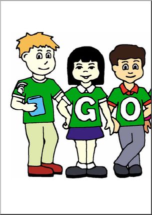 Large Poster: Go Green Kids
