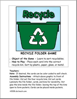 Sorting Game: Think Green – Recycle (color)