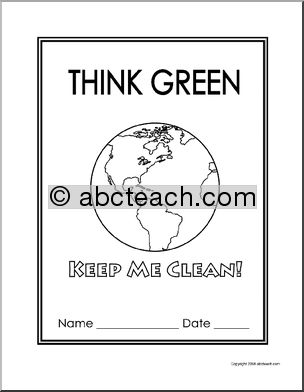 Report Cover: Think Green/ Keep Me Clean