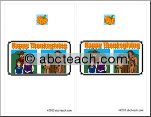 Candy Wrapper: Thanksgiving Pilgrims & Indians