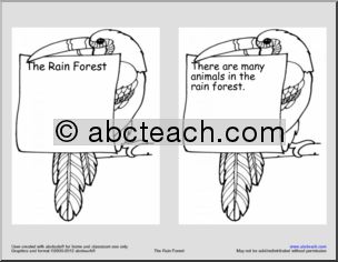 Shapebook: Rain Forest Booklet