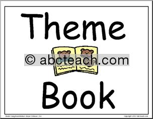 Large Sign: Theme Book