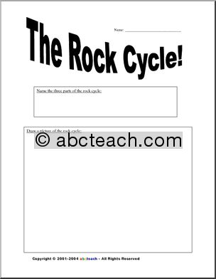 Worksheet: The Rock Cycle