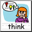 Clip Art: Basic Words: Think Color (poster)