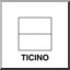 Clip Art: Flags: Ticino (coloring page)