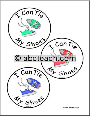 Badge: I Can Tie My Shoes