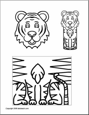 Craft: Paper Roll Pal -Tiger (preschool/ primary)