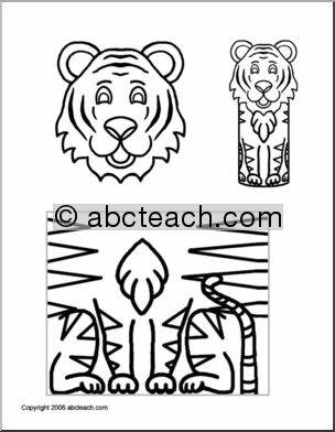 Craft: Paper Roll Pal -Tiger (preschool/ primary)