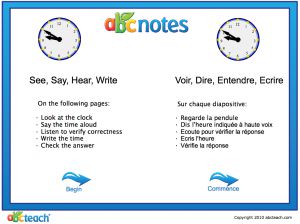 Interactive: Notebook: French: L’heure-Multiple (with audio)